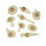 Wooden Vegetable Craft Templates: Pack of 9 - Mucky Knees Gift Boutique