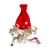 Reindeer Craft Decoration - Top Up Kit - Mucky Knees Gift Boutique