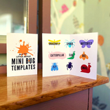 Wooden Mini Bug Craft Templates: Pack of 9 - Mucky Knees Gift Boutique