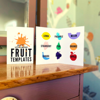 Wooden Fruit Craft Templates: Pack of 9 - Mucky Knees Gift Boutique